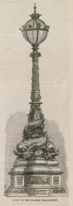 Lamp op de Thames Embankment, Londen