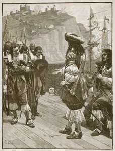 Landing van Charles II in Dover, 26 mei 1660, illustratie uit Cassells Illustrated History of England