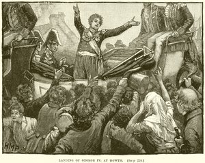 Landing van George IV in Howth door English School