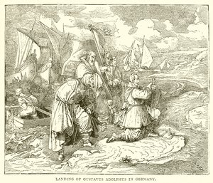 Landing van Gustaaf Adolf in Duitsland
