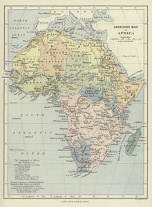Taalkaart van Afrika door English School
