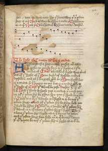 Een volume netjes geschreven op perkament in de vijftiende eeuw, met oude en zeer interessante verhandelingen over muziek door verschillende auteurs. door English School