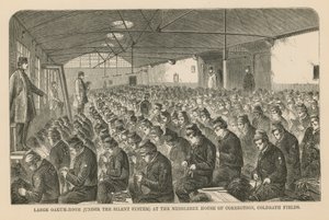 Grote eiken kamer in het Middlesex Huis van Correctie