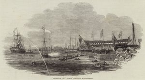Te Water Laten van de "Alfred" Indiaman, in Blackwall