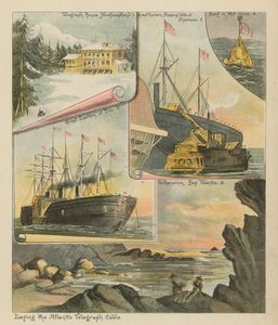 Het Leggen van de Atlantische Telegraafkabel door English School