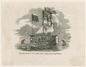 Het leggen van de eerste steen van de nieuwe London Bridge