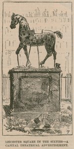 Leicester Square in de jaren 1860: een geweldige theatrale advertentie door English School