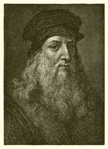 Leonardo da Vinci door English School