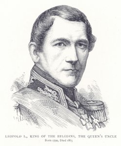 Leopold I, Koning der Belgen, de oom van de koningin door English School