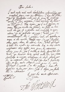 Brief van Thomas Wentworth, 16 april 1612 door English School