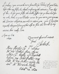 Brief van Karel II aan Montague, Graaf van Lindsey, 27 oktober 1642