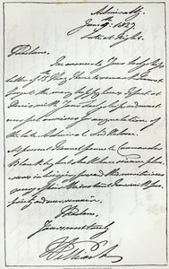 Brief van Willem IV aan Lady Nelson, 1827, gepubliceerd in 