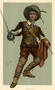 Lewis Waller, Romantisch Drama, Vanity Fair cartoon, 13 oktober 1904