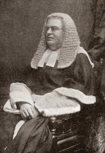 Lewis William Cave 1832-1897. Britse rechter. Uit The Strand Magazine, gepubliceerd in 1896 door English School