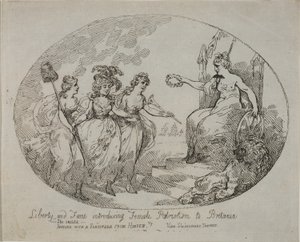 Vrijheid en Roem introduceren Vrouwelijk Patriottisme; Britannia en de Hertogin van Devonshire door English School