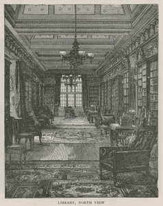Bibliotheek, noordelijk uitzicht, Holland House door English School