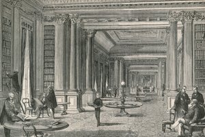 Bibliotheek van de Reform Club door English School