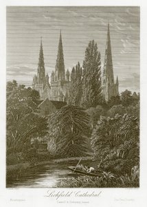 Lichfield Kathedraal door English School