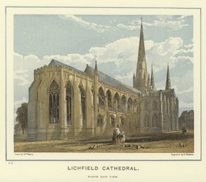 Lichfield Kathedraal, noordoostelijk zicht