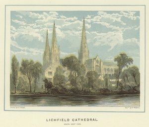 Lichfield Kathedraal, zuidwestelijk zicht