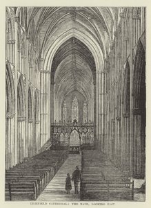 Lichfield Kathedraal, het schip, kijkend naar het oosten