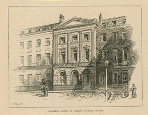 Lichfield House in St. Jamess Square door English School