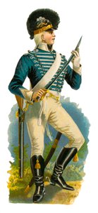 Lichte dragonder uit de tijd van George III, 1761-1820 door English School