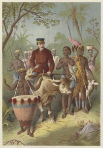 Livingstone zwak van koorts begeleid naar Shintes Town