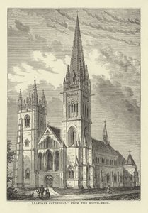 Llandaff-kathedraal, vanuit het zuidwesten door English School