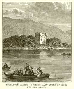 Kasteel Lochleven, waar Mary Queen of Scots gevangen zat door English School
