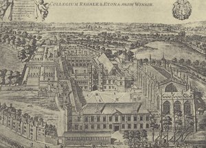 Loggans prent, ca. 1685 (gravure) door English School