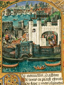 Londen (kleurenlitho) door English School
