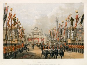 London Bridge, gehouden door de Honourable Artillery Company of London, 7 maart 1863 door English School