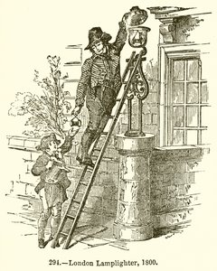 Londense Lantaarnopsteker, 1800 door English School