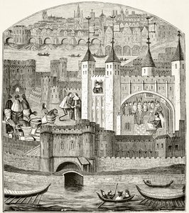Londen en de Tower of London in de 15e Eeuw, uit 