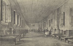 Lange kamer, 1844 (gravure) door English School