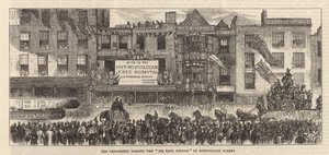 Dag van de Lord Mayor: De processie passeert de Sir Paul Pindar door English School