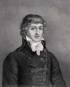 Louis Antonie Leon de Saint-Just, gegraveerd door W.H. Mote, illustratie uit 