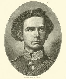 Lodewijk II, koning van Beieren, oktober 1870 door English School