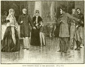 Louis Philippe hoort van de revolutie door English School