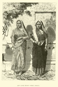 Lage kaste Hindoe vrouwen, Bombay door English School
