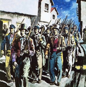 Luddites marcheren