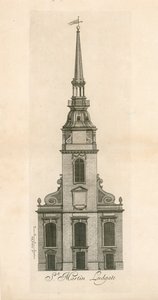 Ludgate Hill, St Martin Ludgate door English School