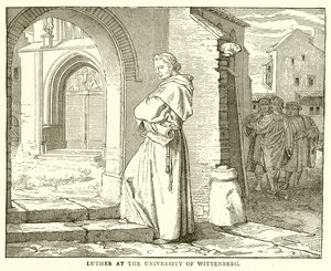 Luther aan de Universiteit van Wittenberg