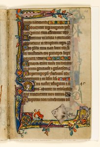 MS 1-2005, fol. 68r: De reuzenrog, marginaal decor uit de Macclesfield Psalter, Gebruik van Sarum, Oost-Anglia, c.1330 door English School