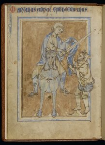 MS 370, Sint-Maarten en de bedelaar, uit een verlucht manuscript door English School