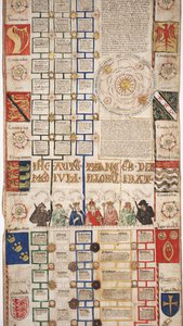 Kroniek van de geschiedenis van de wereld van de schepping tot Woden, met een genealogie van Edward IV, c.1461 door English School