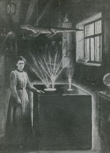 Madame Curie, de moderne alchemist door English School