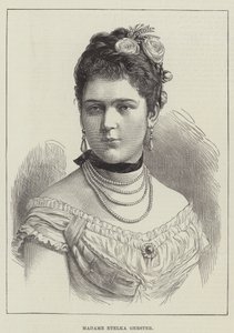 Madame Etelka Gerster (gravure) door English School