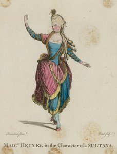 Madle Heinel in de rol van een Sultana
